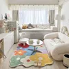 Dywaniki dla niemowląt Playmats sypialnia domowy dywan duży obszar kolorowy salon zagęszczony dekoracja dywan dla dzieci maison różowy wystrój
