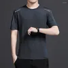 قمصان الرجال 2023 تي شيرت للرجال الذين يرتدون ملابس جافة سريعة من القمصان الجافة Camisetas Masculina Ropa Playeras Hombre Roupas Masculinas Sports Summer