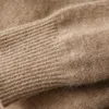 Robes décontractées automne et hiver femmes robe à col en v moyenne longue sur le genou laine lâche épaissie tricot jupe à fond