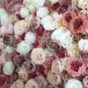 Fiori decorativi SPR 3D Occasione di matrimonio artificiale di alta qualità Fiore di rosa Decorazione per lo sfondo della parete Decorazione di sempre