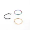 316l roestvrij stalen ring beest nagel punctie hoepel oorbellen multifunctionele nasale septum lip neusring anti-allergie body piercing sieraden voor mannen vrouwen groothandel