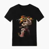 Heren t shirts zangief s t-shirt gamer ryu ken street retro fan shirt jirter Rusland cool tops tee tee