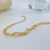 Braccialetti da sposa tennis classici dorati CZ per spose Cubic Zirconia| Bracciali a catena Rolò in acciaio inossidabile per donne ragazze 5 mm 17 cm + 7 cm