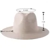 Chapeaux à large bord été plage soleil pour hommes pliable disquette voyage pliable chapeau de paille femme UPF50 Panama