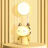 Tafellampen schattige cartoon LED -bureaulamp USB oplaadbaar met 4 verlichtingsmodus leren lezen Night Light Kids lezen Lichte kinderen