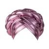 Berretti Cappelli a secchiello per neonati Moda donna Perline Cappello a treccia Musulmano Ruffle Cancro Wrap Cap Cappucci per capelli Foderato in raso Cofani per capelli