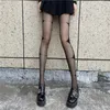 Kvinnors strumpor Kvinnors sexiga lolita tights Body Stocking Nylon Black Fashion Socket Gothic sömlös ren strumpbyxor Kawaii Girl
