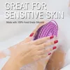 Andere badtoiletbenodigdheden Siliconen bory borstel reinigende huid handdoek riem massage exfoliërende schone douche 230505