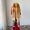 Scarves Long Fur Scarf Shawl Luxury Genuine Boa Natural Whole Stole With Tails