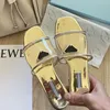 Designer slippers Fashion Sandals Women Slide Bling Rhinestone Pearl Flat Transparent Luxury Bathroom Hotel Resort Beach Shoes Slipper Slip Slides Toe Slides
