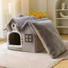 Tappetini Traspiranti Caldi Peluche Cuccia per Animali Domestici Staccabile Lavabile Morbido Cuscino per Gatti Cuccia per Cani di Piccola Taglia Gatti Forniture per Animali Domestici