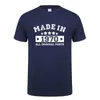 T-shirts pour hommes fabriqués dans les hommes chemise été coton à manches courtes cadeau d'anniversaire t-shirts hauts drôle homme T-shirts JL-121