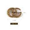 20Style Designer Marque Double Letter Brooches Géométrique Bronze Pull Cold Cold Broche Broche Unisexe Crystal Rinestone Pearl Brooch Wedding Gift