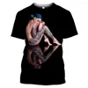 Men's T Shirts 2023 Sexy 3D Print Men's Womens T-shirts Summer Loose Casual Streetwear O-Neck Short Sleeve Tops Tees Man Clothes