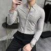 Herren Freizeithemden 2023 Herren Herbst Business Langarm Kariertes Hemd Formelle Kleidung Einfache Slim Fit Allgleiches Top 3XL