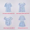 Family Matching Outfits Summer Fabric Boys' Knitting Inventory Summer Cotton Flower Girls' Dress Youth Baby Pants and Children's Loose Clothing Set #7300 230505