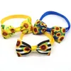 Accessories 50/100pcs Small Dog Accessories Dog Bow Tie Summer Sunflowers Dog Accessories Dogs Cat Bowties Collar Neckties Pet Supplies