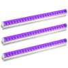 UV LED T5 شريط الضوء المدمج مصابيح الشريط الخفيفة 5W 10W 15W 20W 25W شرائح أنبوب توهج في الإضاءة الداكنة لتوهج غرفة نوم ملصق الطلاء crestech