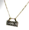 Pendentif Colliers Nom personnalisé Collier pour femmes 18K Plaqué or Bijoux en acier inoxydable Cadeaux personnalisés Son 230506