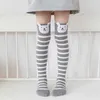 3 stücke Kinder Kniehohe Baby Kinder Cartoon Tier Lange Baumwollsocken für Mädchen Jungen Kleinkind Schule Gestreift Kind Trendy 2-12 Ja