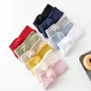 Calcetines hasta la rodilla de algodón cosidos a mano para niños y niñas de 3 uds., calcetín liso de estilo español para recién nacidos de 0 a 4 años