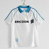 Camisa de futebol retrô Maillot de foot Marseille 1990 1991 1992 1993 1998 1999 2000 DESCHAMPS PIRES Camisa clássica vintage de futebol BOLI PAYET PAPIN