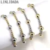 Zincir 10pcs Moda 4mm 8mm Bakır Top Boncuklu Stretch Boho Cazibe Bilezikleri Kadın Erkek Mücevher Aksesuarları 230506