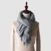 Sjaals zachte warme mode dames sjaal sjaal sjaal wrap stal solide kleur pashmina herfst lente winter vrouwen gebreide kasjmier