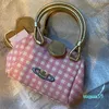 Designer-Damen-Designer-Tasche Pink Plaid Bag Cute Portable Messenger Bag