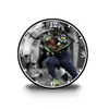 Horloges murales joueurs de Football horloge sport vestiaire acrylique Rugby Fans cadeau Reloj De Pared Moderno