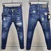 Mode italienne jeans décontractés pour hommes européens et américains haut de gamme lavé à la main qualité optimisée 98851