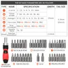 Schroevendraaier onenum 18/23/38st SCREWRIVER SET Precision Phillips Skruvbitar Ratchet Skruvmejselsatser Socket Wrench Hushållsreparationsverktyg