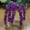 Fleurs décoratives 5 Branche pour une pièce élégante orchidées artificielles suspendues guirlande de glycines fleur maison ornement décoration de mariage