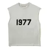 New 23ss Essentail T Shirts mens tshirt Luxury Designer fashion brand clothing fog color sleeveless vest for men womens loose summer Tees