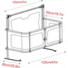 Bed Rails 3 In 1 Baby Guardrail Crib For 0 36months Infants Barrier Safety Rail Fence Cot Cribs Adaptable To 230506