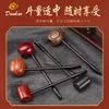 Smoking Pipes Mini Flat Bottom Solid Wood Pipe Ebony Long Thin Beginner Level Pipe