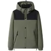 Men's Jackets Cross-border Men's Hooded Jacket Autumn Thin Coat Couple Style Color-block Large Size Hiking Camping