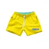 メンズショーツ水着ビーチクイック乾燥トランク男性用水着Sunga Boxer Briefs Ricard Board Fast Dry