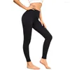 Women's Leggings High Waist Fitness Women With Pockets Nylon&Spandex Stretchy Solid Sport Push Up Pants Gym Workout Running Slim Leggins