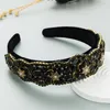 Headbands Luxury Baroque Color Snowflake Headband Fashion Hair Accessorie Trend Shiny band Band Girl Headwear 230505