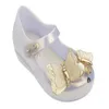 Sandalet çocukları ışıltı kelebek jöle ayakkabıları orijinal mini melissa prenses plaj kızları moda pvc pullu 230505