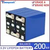 Tewaycell 200Ah LifePo4 Batterij 3.2V 210Ah Oplaadbare batterijen Lithium Iron Fosfaat Prismatic Solar Car RV EU US Tax Free