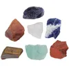 Schmuckbeutel 7 Stück/Set natürliches raues Kristallstein-Kit zur Heilung von 7 Chakra-Edelsteinmineralien für den Meditationsausgleich