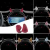 Luxurious Bling Car Air Outlet Direction Devil Horns Cute Diamond Red White Car Interior Accessories for Mini Cooper Smart Auto Dashboard