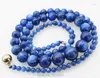 Chaînes Kyanite Bleu Rond 5-12mm Collier 18 pouces FPPJ Gros Perles Nature FPR FEMME CADEAU