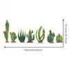 Väggklistermärken 50% droppe !! 2 st/set tropisk kaktus klistermärke baseboard dekal gång hörn ritning papper