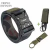 Ремьи Quick Release Pleactbulable Buckle Тактический ремень жесткий нейлоновый военный пояс для мужчин борьба с долговечными мужчинами джинсы охота на 230506