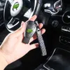 Porte-clés de voiture de luxe en cuir, cadeau d'affaires, sangle de clé de voiture, Gadget de voiture, accessoires scintillants pour filles, vente en gros