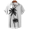 Camicie casual da uomo Camicette e camicette hawaiane T-shirt stampate in 3D per uomo Camicia oversize da uomo in stile resort