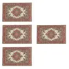 Tapis Lot de 4 tapis de maison de jeu pour cadeau d'anniversaire pour enfant Jouets vintage Meubles de sol miniatures